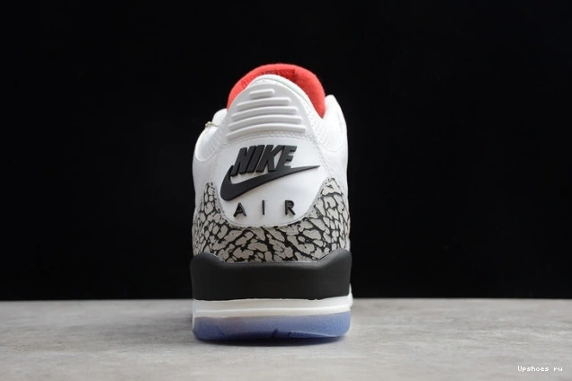 Free Throw Line White Retro Jordan 923096-101 Cement Air 3 0913